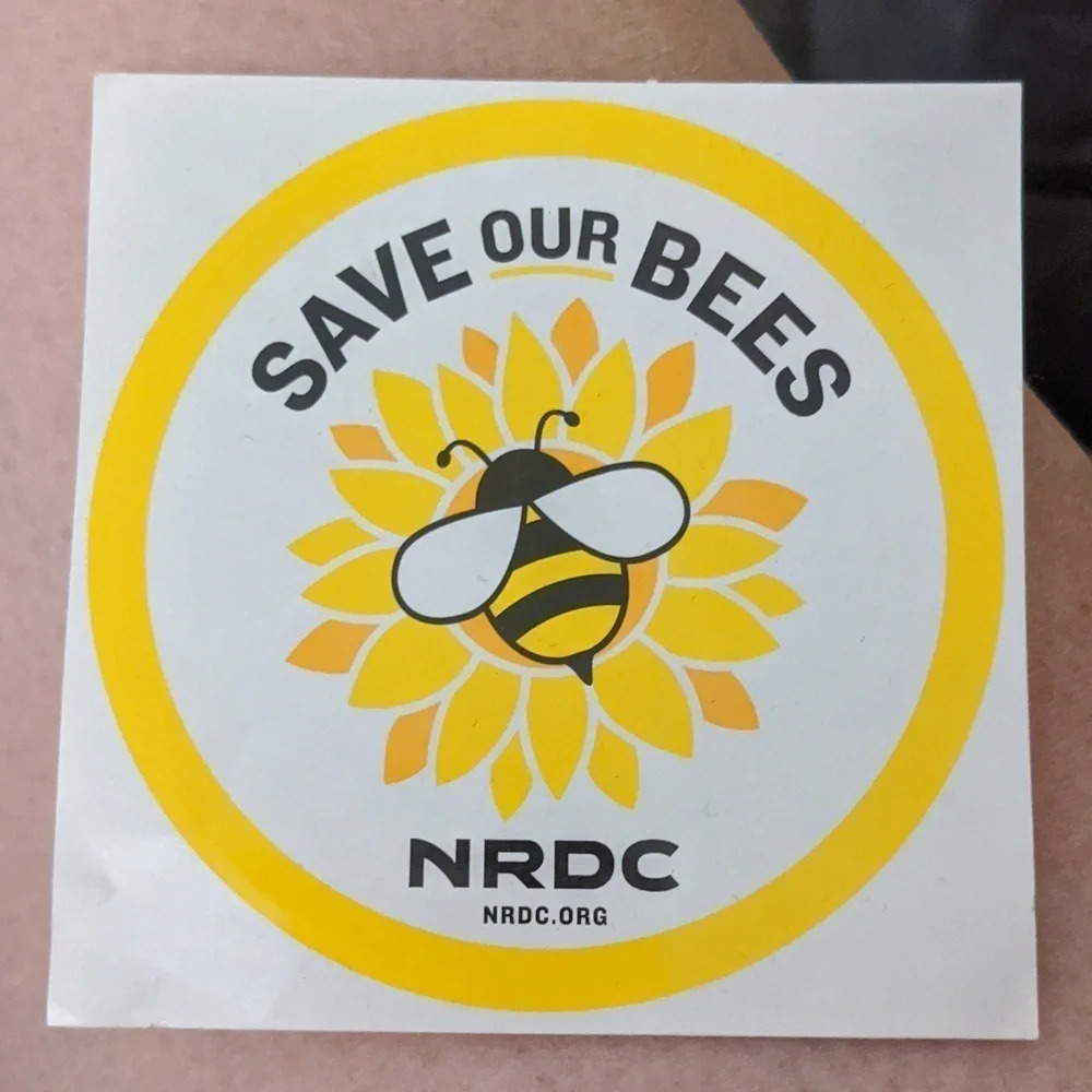 Vintage Ephemera Save Our Bees Round Sticker
